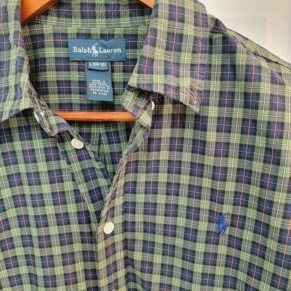 Polo Ralph Lauren Button Down Shirt Large 14/16 - Picture 2 of 4